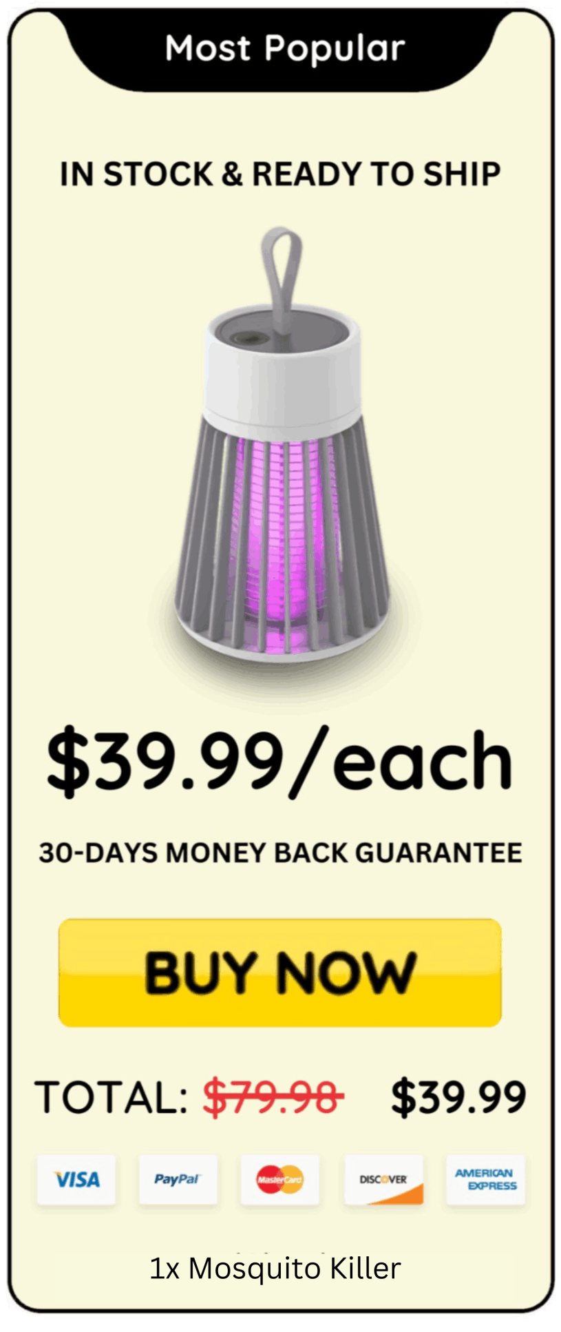 Mosquito Killer offer price