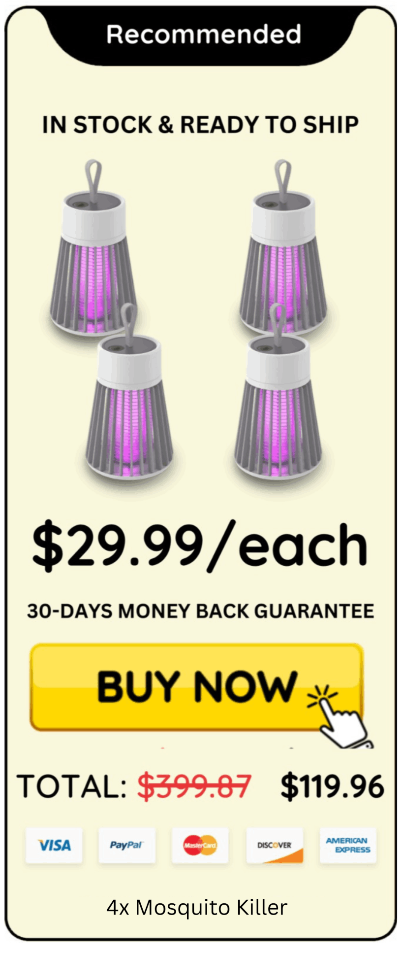 Mosquito Killer offer price
